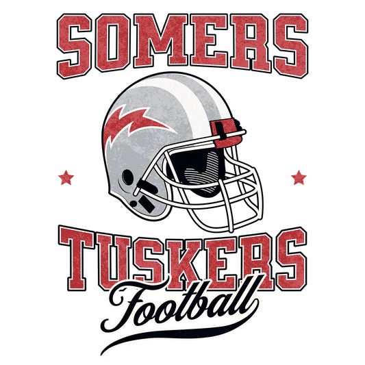 Somers Tuskers Football Helmet Sweatshirt