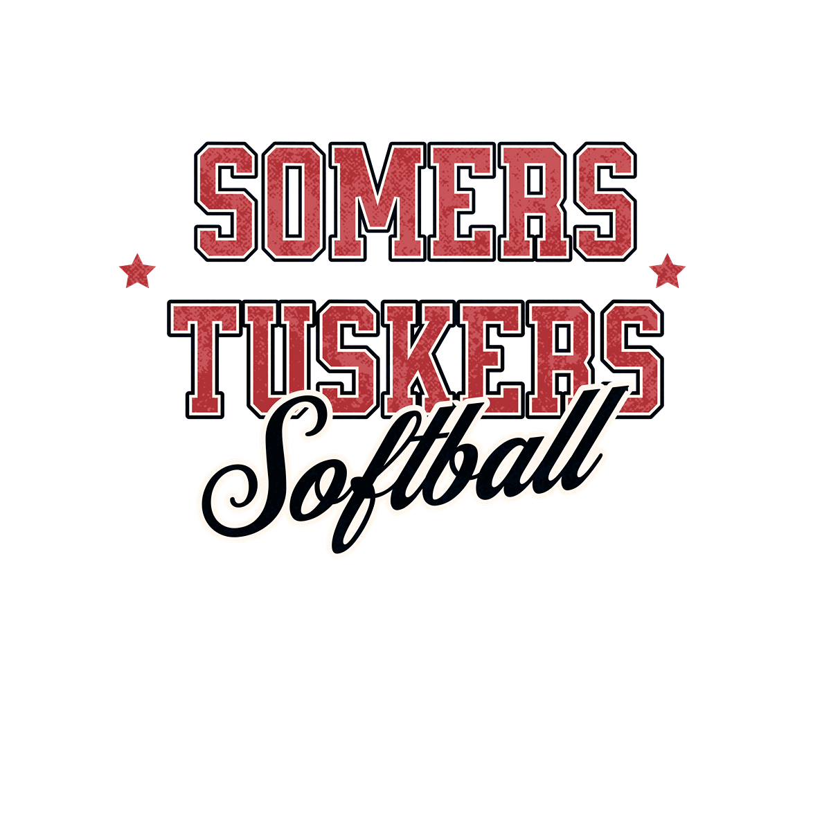 Somers Tuskers Sports Sweatshirt - Arch Name