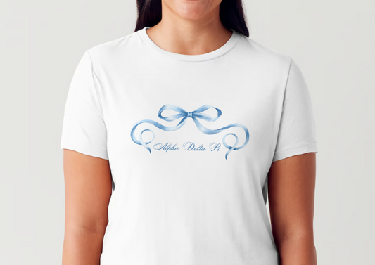 Sorority Blue Bow T-shirt