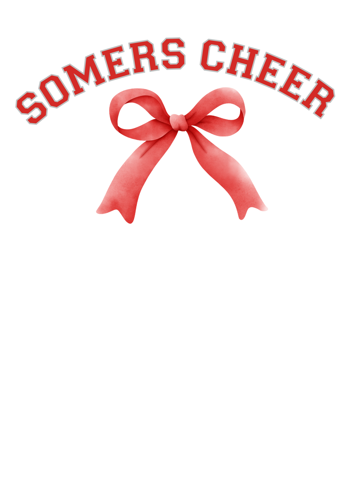 Somers Tuskers Cheerleading Bow T-Shirt