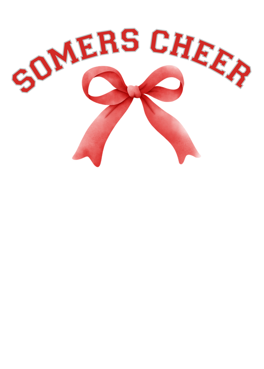 Somers Tuskers Cheerleading Bow T-Shirt